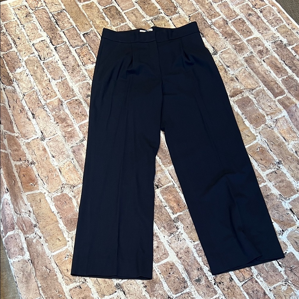 Veronica Beard navy Wide-Leg Pants